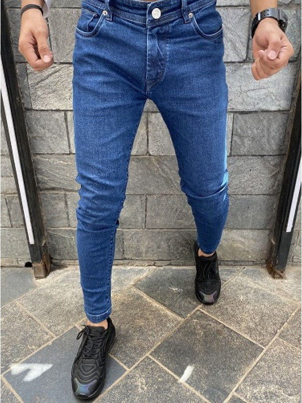 Flat Finish Basic Mid BLue Denim