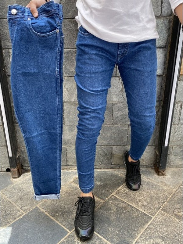 Flat Finish Basic Mid BLue Denim