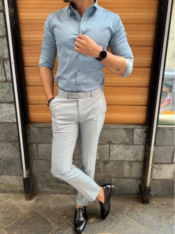 Stretchable Satin Kerosene Fullsleeve Shirt