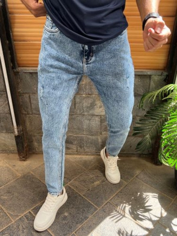 Kings Worn out  Slim fit Light blue Jeans