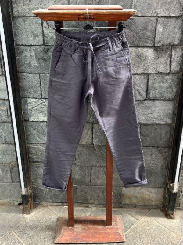 Elastic Waist Dark Grey Pant