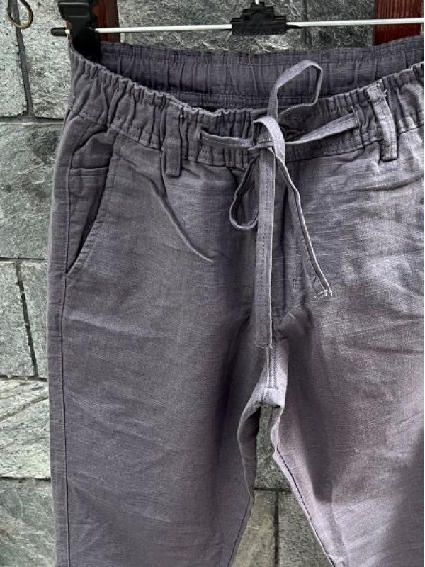 Elastic Waist Dark Grey Pant