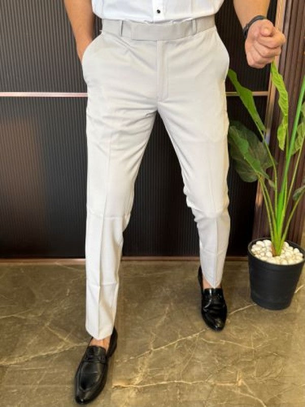 Ankle Formal Light Grey Trouser