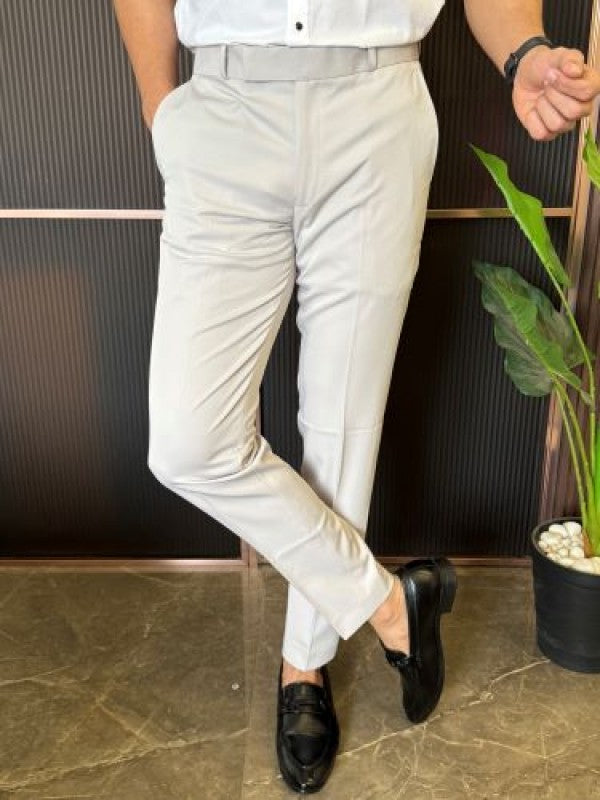 Ankle Formal Light Grey Trouser