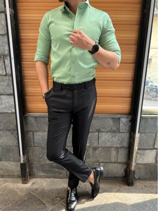 Stretchable Satin Pista Fullsleeve Shirt