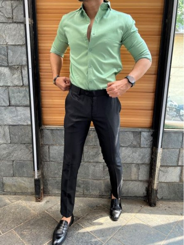 Stretchable Satin Pista Fullsleeve Shirt