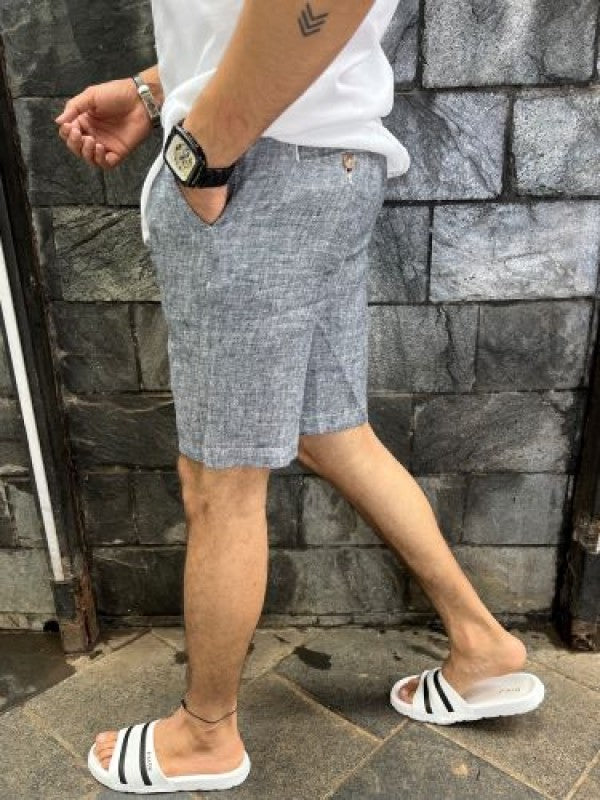Pure Linen Carbon Shorts