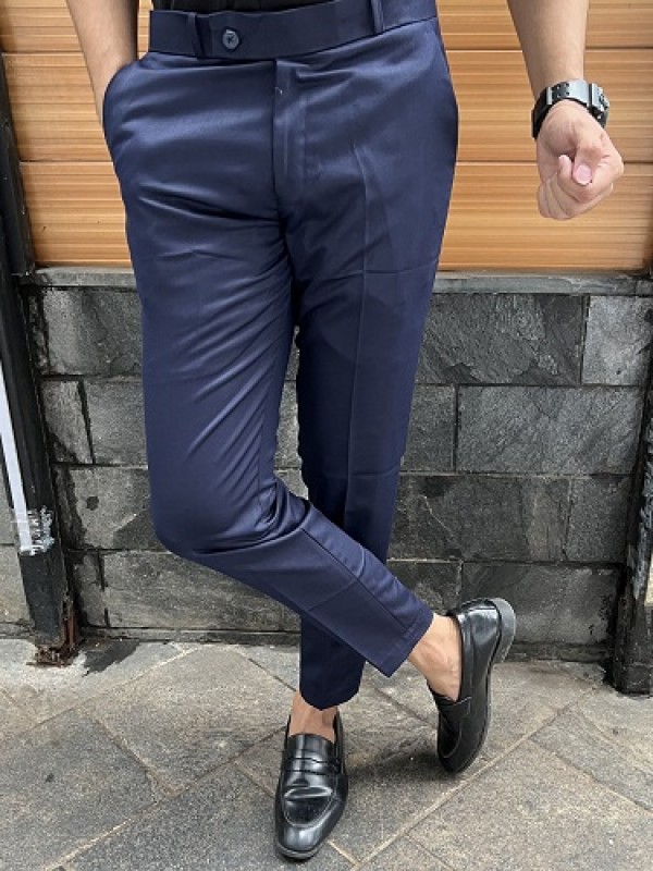 Solemio Formal Trousers  Buy Solemio Poly Viscose Ankle Length Formal  Trouser For Men Online  Nykaa Fashion