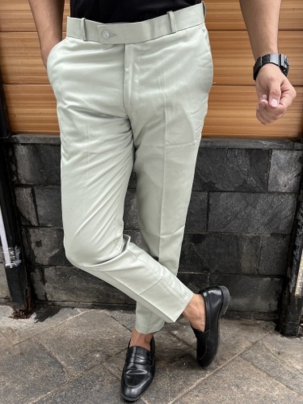 Stretchy Ankle Pants|men's Slim Fit Stretch Suit Pants - Micro-elastic  Spring/autumn Office Wear