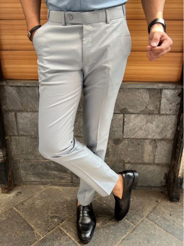 Generic Men's Casual Classic Pants Autumn Winter Stripe Skinny Pencil Pants  Zipper Elastic Waist Formal Pants Business Trors @ Best Price Online |  Jumia Egypt