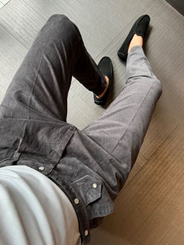                                                                                                                                            Corduroy Grey  Pant