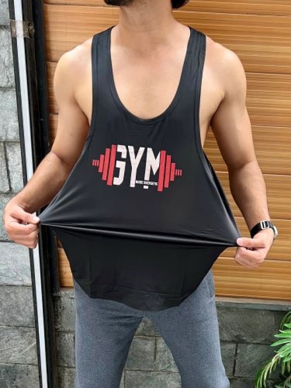                    Oversize Black Gym Tank